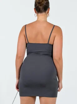 Princess Polly Geary Mini Dress  Grey New