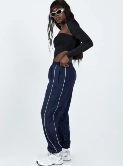 Princess Polly Genelin Pants  Navy Flash Sale