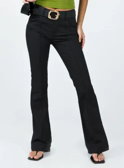 Princess Polly Georgene Pants  Black Cheap