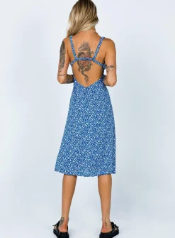 Princess Polly Georgia Midi Dresslower Impact Navy Clearance