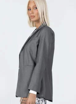 Princess Polly Gerald Blazer Grey Hot