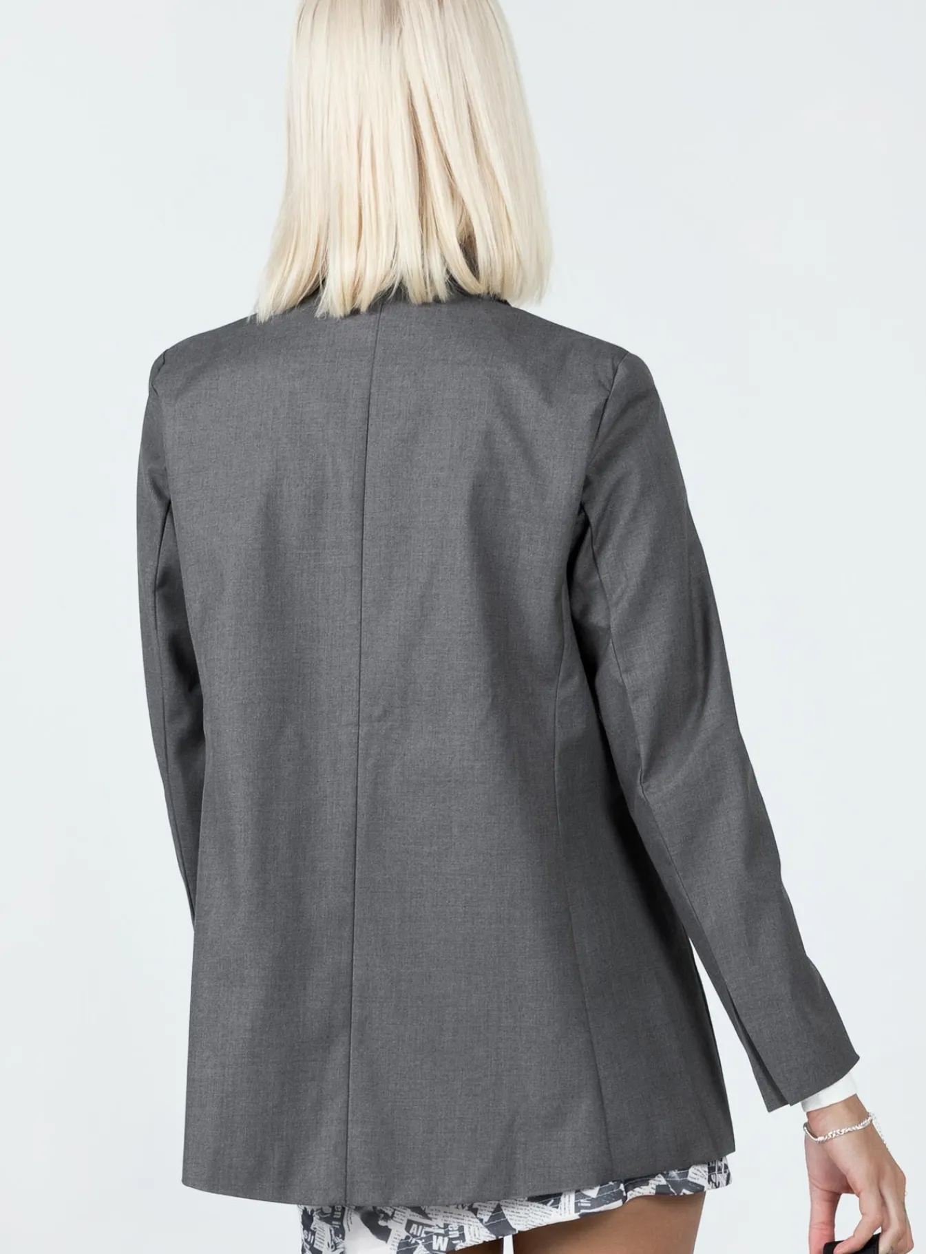 Princess Polly Gerald Blazer Grey Hot