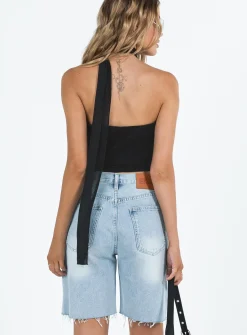 Princess Polly Get It Shorts Light Wash Denim Outlet