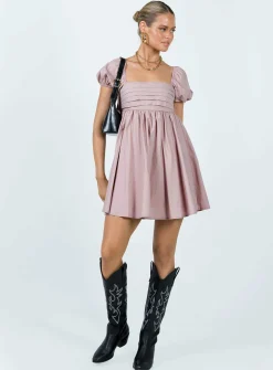 Princess Polly Getaway Mini Dress  Pink Clearance