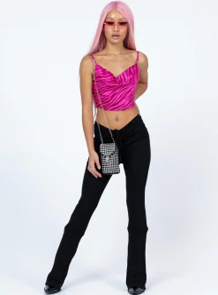 Princess Polly Gia Top  Pink Outlet