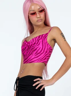 Princess Polly Gia Top  Pink Outlet