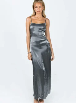 Princess Polly Gianne Slip Maxi Dress  Grey Best
