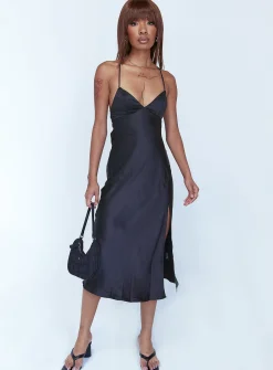 Princess Polly Gigi Midi Dress Black Cheap