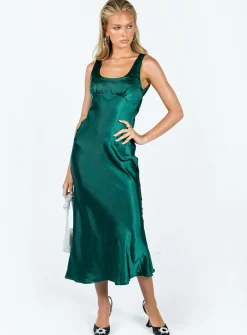 Princess Polly Girls Club Midi Dress Emerald   Green Best