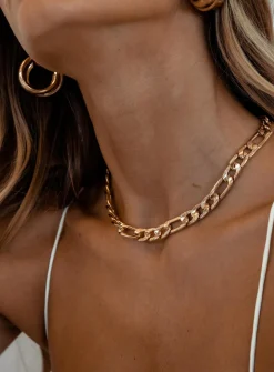 Princess Polly Gladiator Necklace   Gold New