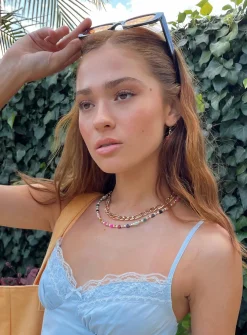 Princess Polly Gladiator Necklace Gold New