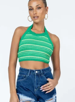 Princess Polly Glenn Top  Green Best Sale