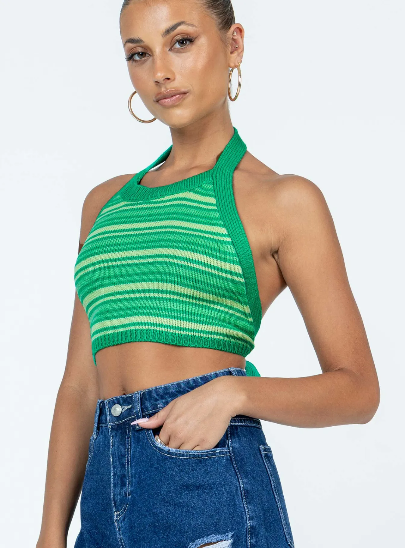Princess Polly Glenn Top Green Best Sale
