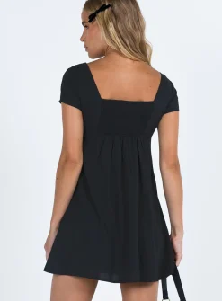 Princess Polly Glenore Mini Dress  Black New