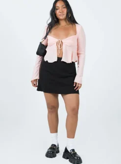 Princess Polly Godet Top  Pink Hot