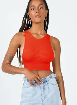Princess Polly Grace Tank Top  Red Discount