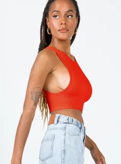 Princess Polly Grace Tank Top  Red Discount