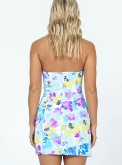 Princess Polly Graceful Mini Dress  Blue Shop