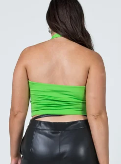 Princess Polly Gracie Top  Green Outlet
