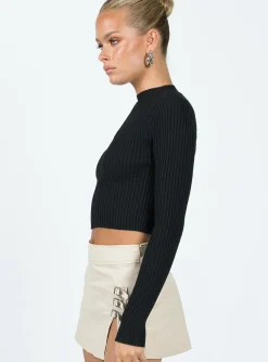 Princess Polly Graves Long Sleeve Top Black Best