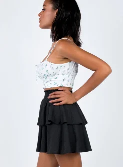 Princess Polly Greta Mini Skirt Black Hot