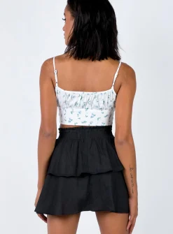 Princess Polly Greta Mini Skirt Black Hot