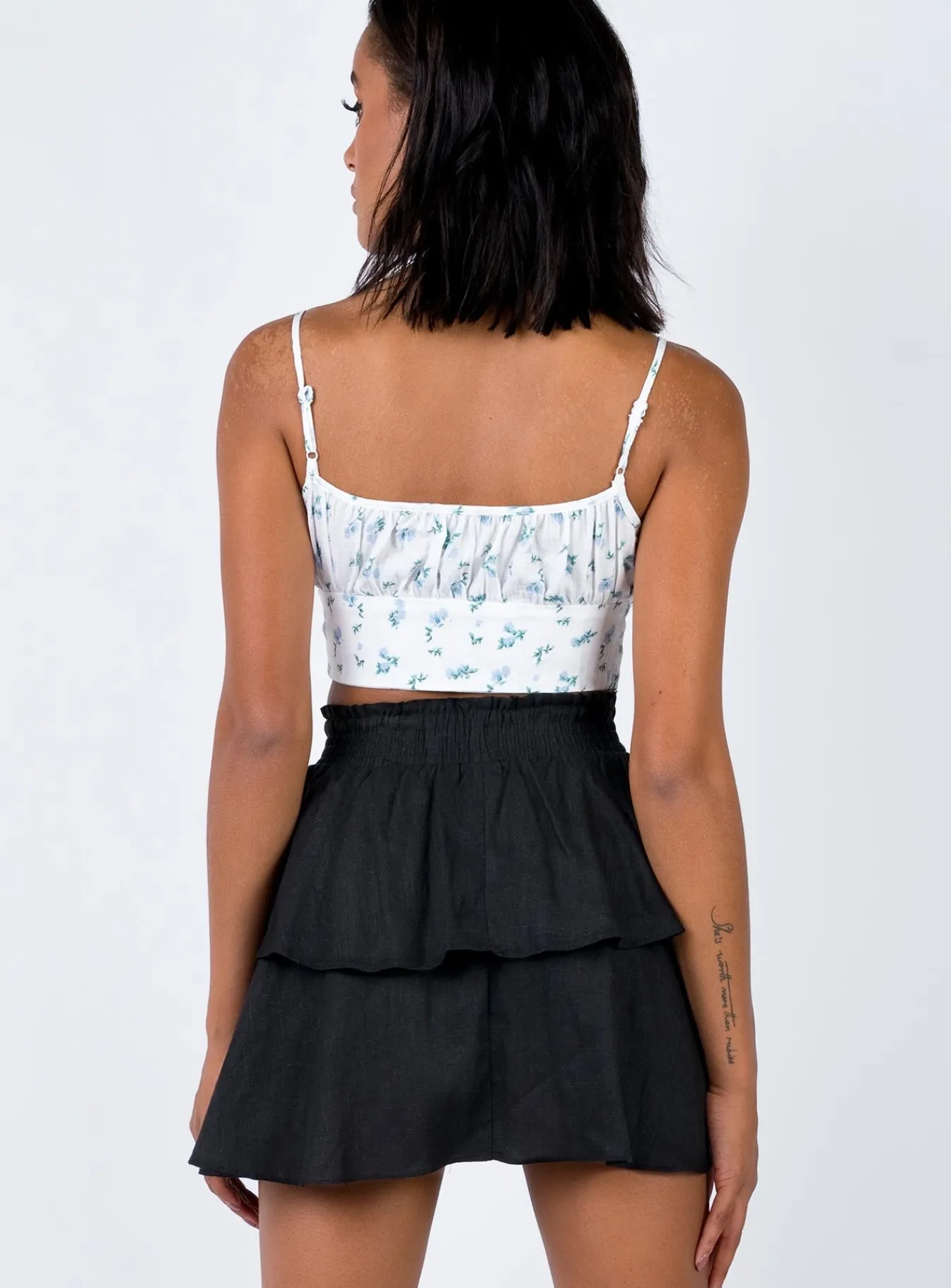 Princess Polly Greta Mini Skirt Black Hot