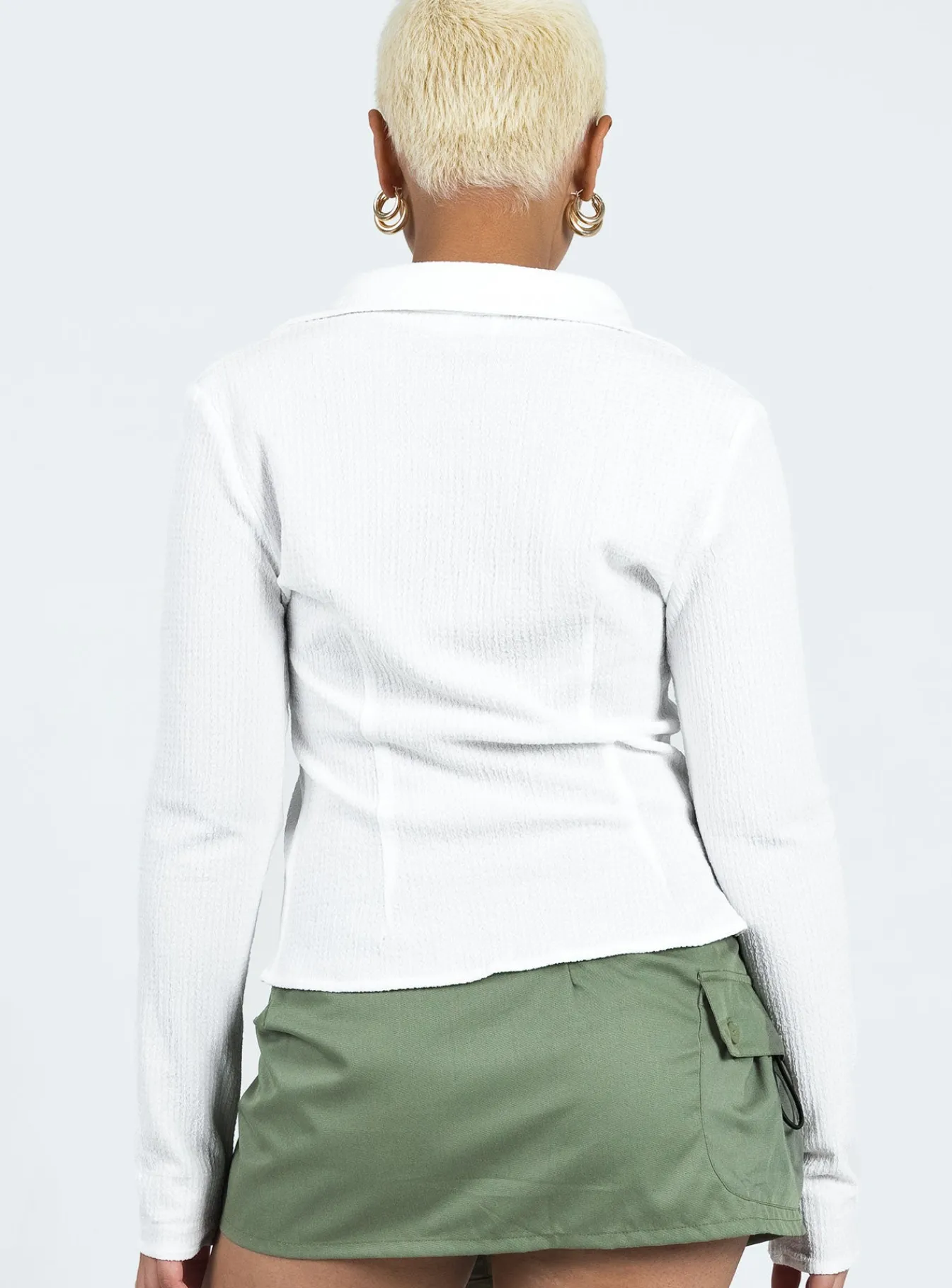 Princess Polly Haddock Long Sleeve Top White Flash Sale