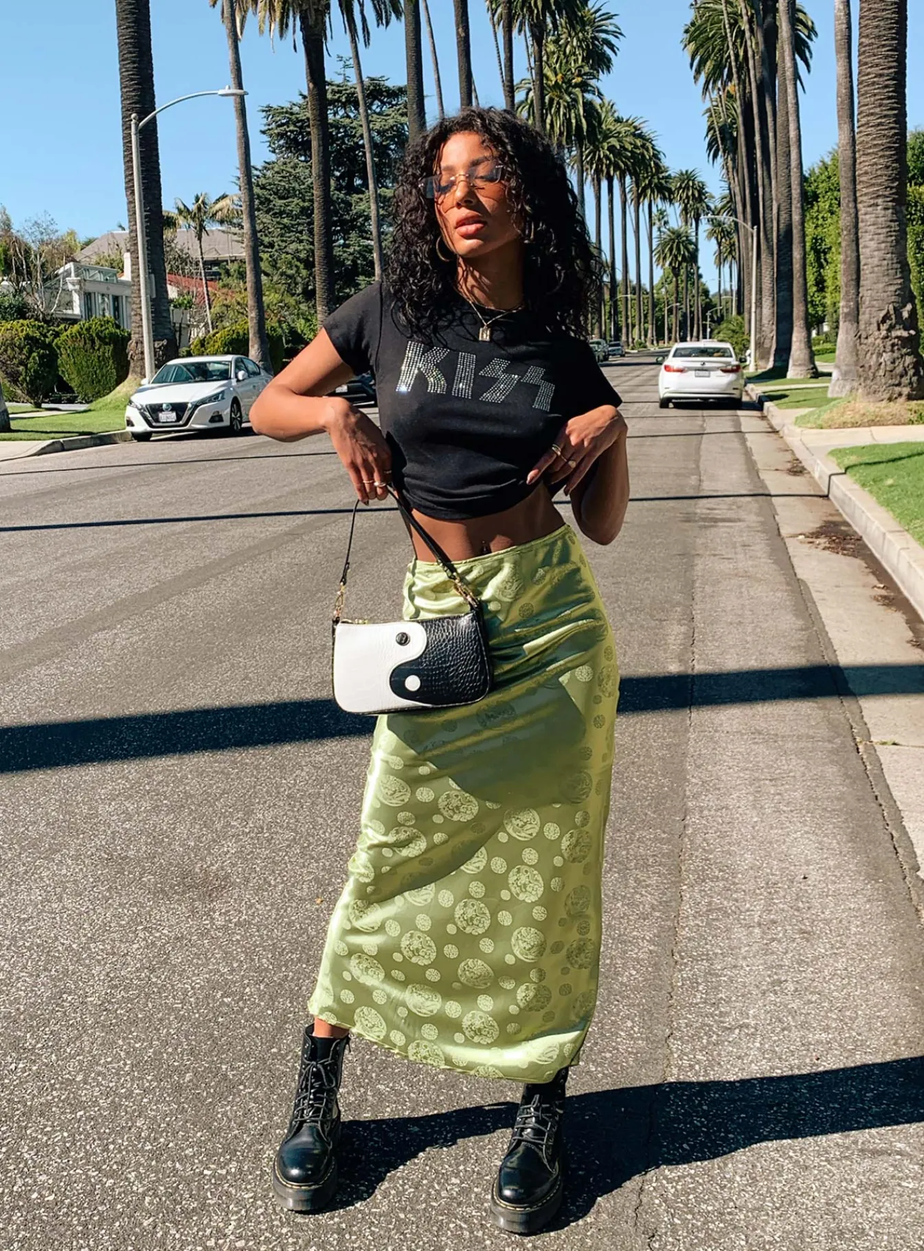 Princess Polly Hailey Midi Skirt Green Clearance