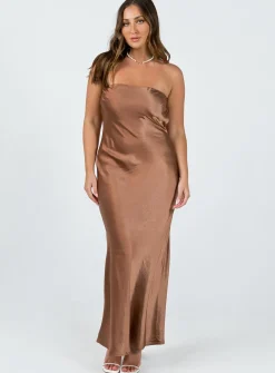 Princess Polly Haley Maxi Dress  Brown Online
