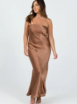 Princess Polly Haley Maxi Dress  Brown Online