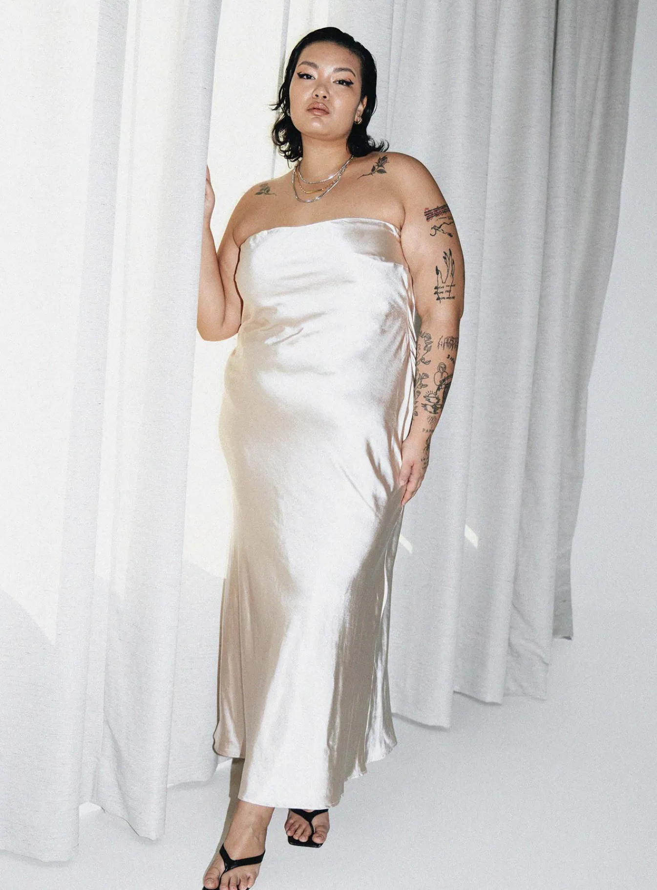 Princess Polly Haley Maxi Dresscurve Champagne Store