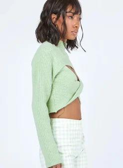 Princess Polly Halia Jumper/Sweater  Green Best Sale