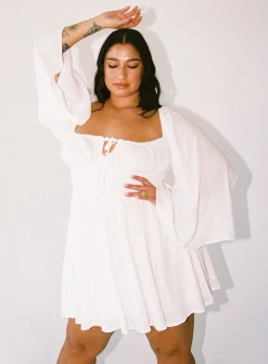 Princess Polly Halle Mini Dresscurve   White Cheap
