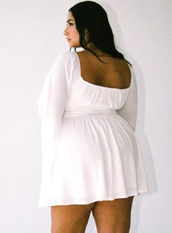 Princess Polly Halle Mini Dresscurve   White Cheap