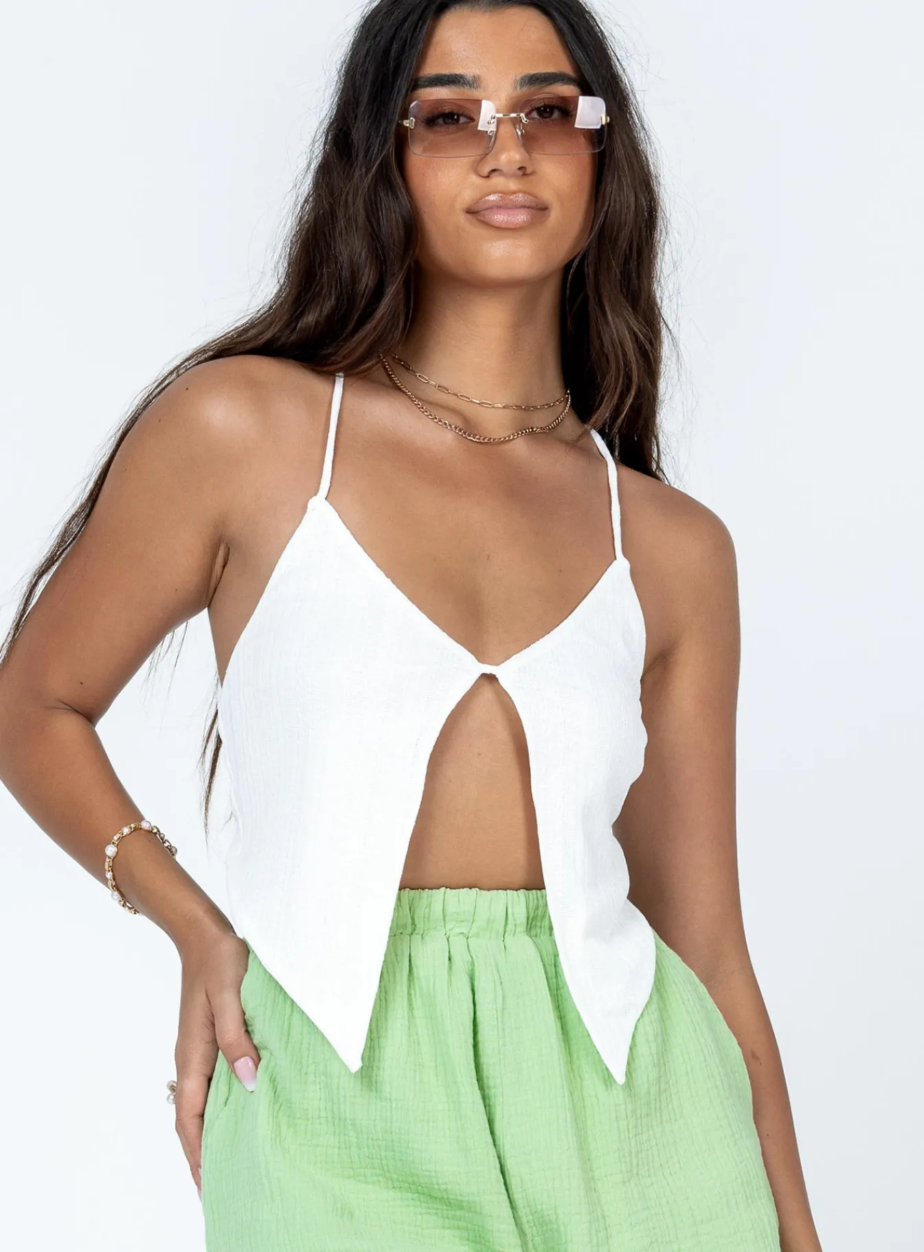 Princess Polly Halley Top White Sale