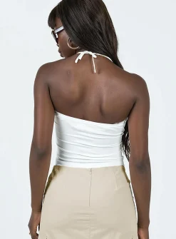 Princess Polly Halt It Top  Ivory Store