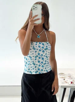 Princess Polly Halt It Top Floral Clearance