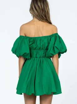 Princess Polly Halton Mini Dress  Green Outlet