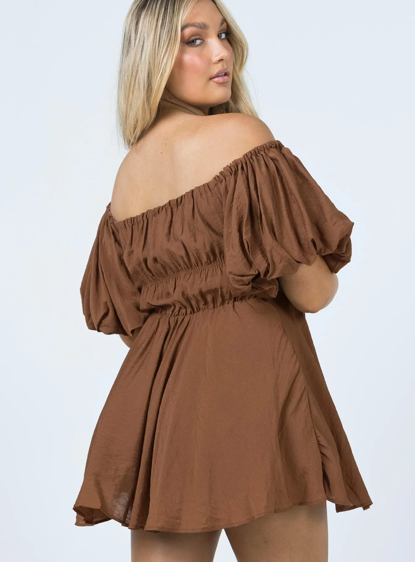 Princess Polly Halton Mini Dress Brown Hot