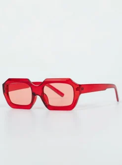 Princess Polly Hampshire Sunglasses Red Sale
