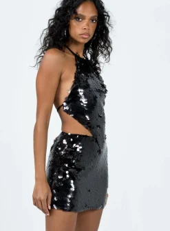 Princess Polly Hannam Mini Skirt  Black New