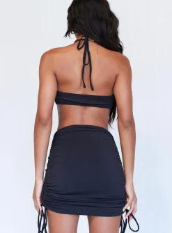 Princess Polly Harlie Mini Dress  Black Discount