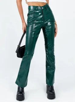 Princess Polly Harmonious Pants  Green Fashion