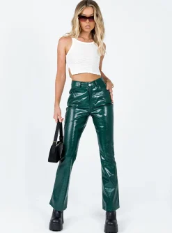 Princess Polly Harmonious Pants Green Fashion