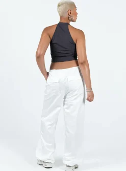 Princess Polly Harran Parachute Pants  White Store