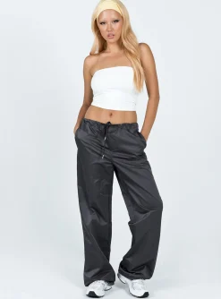 Princess Polly Harran Parachute Pants  Grey Outlet