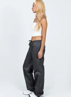 Princess Polly Harran Parachute Pants  Grey Outlet