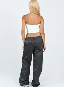 Princess Polly Harran Parachute Pants  Grey Outlet