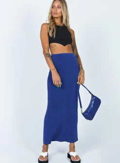 Princess Polly Harriette Maxi Skirt  Blue Sale